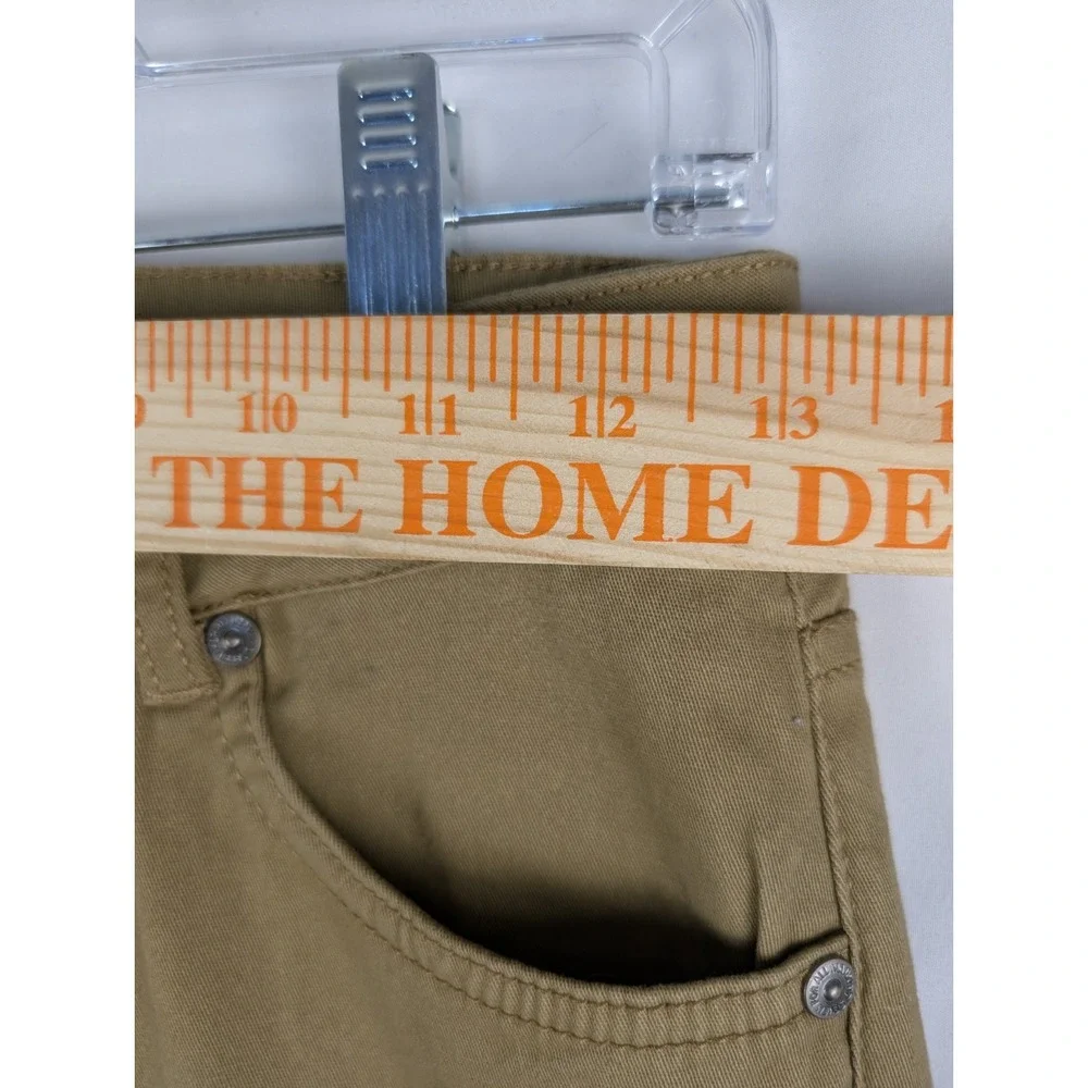 7 For All Mankind Slimmy Pants Boys 12 Khaki Slim Straight Leg 7FBB2919 NEW